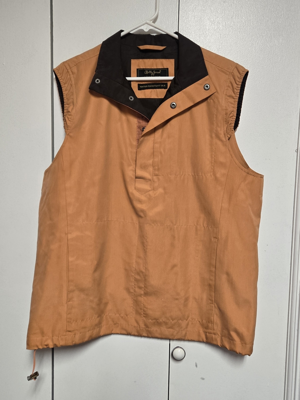 Bobby Jones Collection Silk Golf Vest Women’s M Orange Water Resistant